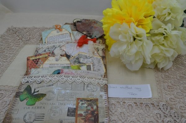 Giant stuffed tag – B and Me Creations
